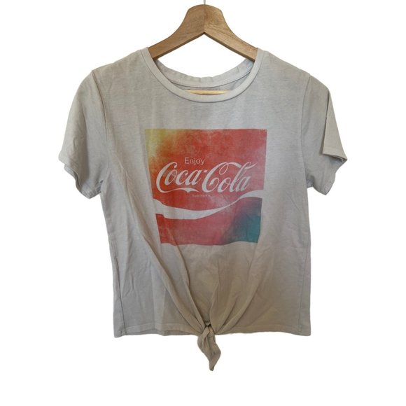 Coca Cola Tops - Coca Cola Short Sleeve White Tshirt Tie Dye Logo Women's Size Small Tee Womens C